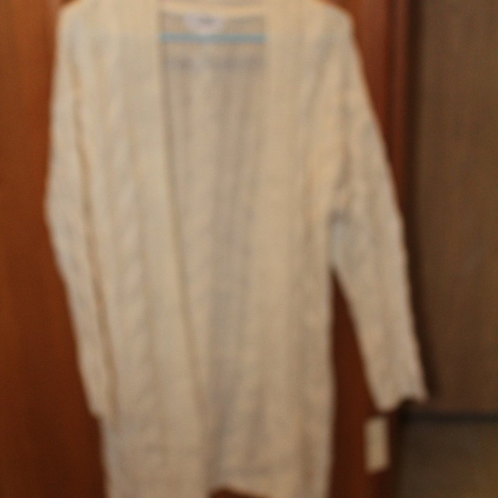 Confess  Cable Sweater Cream SZ L